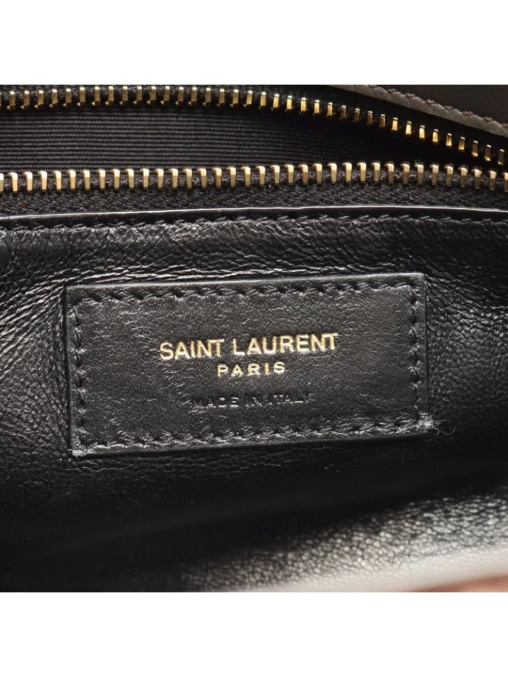 Saint Laurent Paris Shoulder Bag Kate 99 Brown Fabric 99 Chain